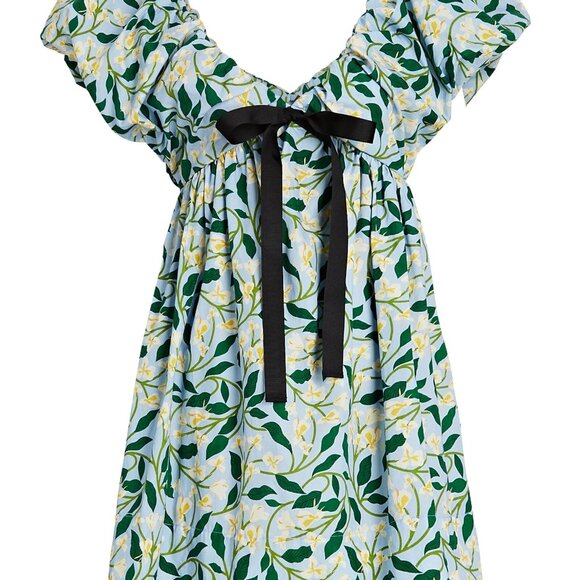 Agua by Agua Bendita Horizonte Floral Poplin Mini Dress large l - Picture 5 of 7